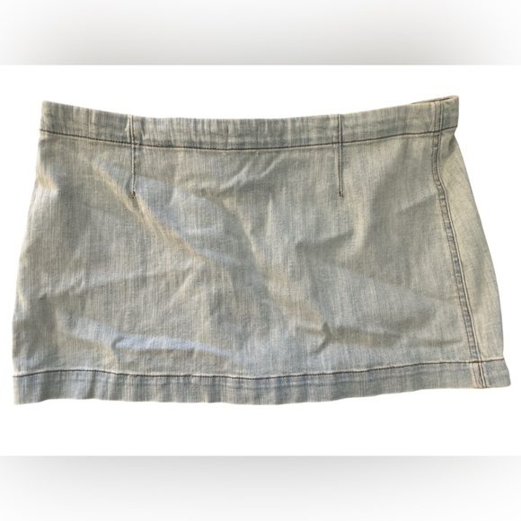 BDG Light Wash Denim Wrap Skirt NWOT - Picture 2 of 7